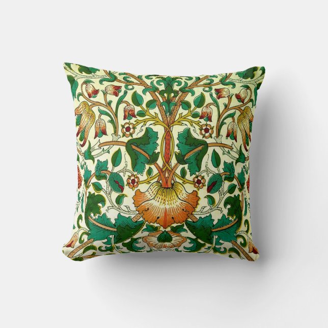 William Morris Fine Floral Wallpaper Pattern Kussen (Voorkant)