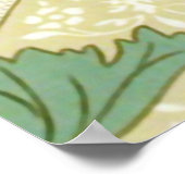 William Morris Fine Red Floral Wallpaper Poster (Hoek)