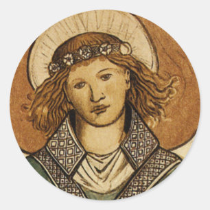 William Morris Fine Vintage Angel Ronde Sticker