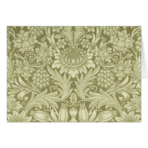 William Morris Fleur verte tournesol