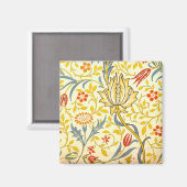 William Morris Flora Floral Wallpaper Pattern Magneet (Voorkant / Achterkant)