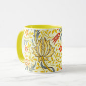 William Morris Flora Floral Wallpaper Pattern Mok (Voorkant links)