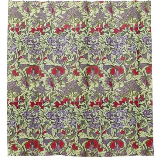 William morris floral Bath Douchegordijn (Voorkant)