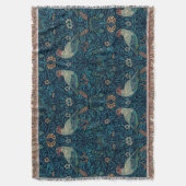 William Morris  Floral Bird Deken (Voorkant Verticaal)