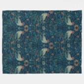 William Morris  Floral Bird Fleece Deken (Voorkant (Horizontaal))