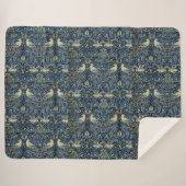 William Morris  Floral Bird Sherpa Deken (Voorkant (horizontaal))