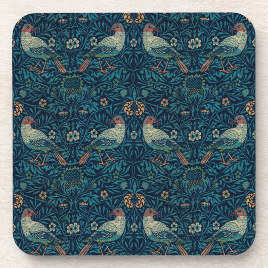 William Morris  Floral Birds Bier Onderzetter (Voorkant)