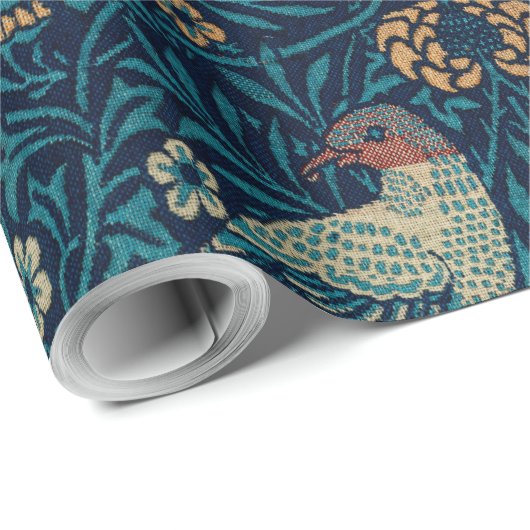 William Morris Floral Birds Cadeaupapier (Rol Hoek)