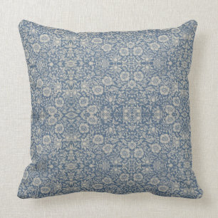 William Morris  Floral Blue Mallow Kussen