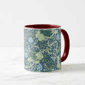 William Morris  Floral Blue Seaweed Mok (Voorkant rechts)