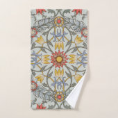 William Morris Floral Circle Flower Illustration (Serviette à main)