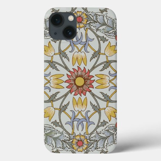William Morris Floral Circle Flower Illustration Case-Mate iPhone Case (Achterkant)