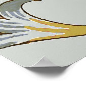 William Morris Floral Circle Flower Illustration Poster (Hoek)