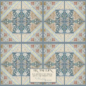 William Morris Floral Craftsman Era Collage RIGHT Tegeltje