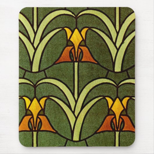 William Morris Floral Design - Mousepad Muismat (Voorkant)