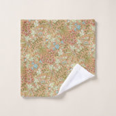 William Morris Floral Fleurs rose Bleu (Gant de toilette)