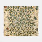 William Morris Floral Fruit Garden Flower Classic Fleece Deken (Voorkant (Horizontaal))