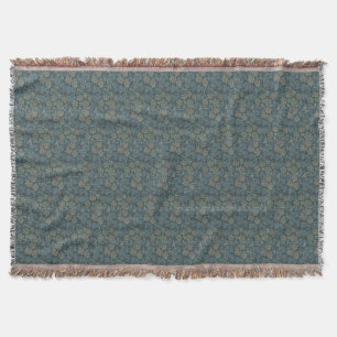 William Morris Floral Green Blue Orchard Deken