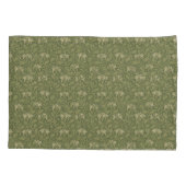 William Morris  Floral Honeysuckle Green Kussensloop (Achterkant)