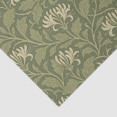 William Morris Floral Honeysuckle Green Tissuepapier (Detail)