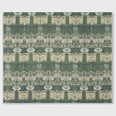 William Morris Floral  kunst tulp en Roos Cadeaupapier (Vlak)