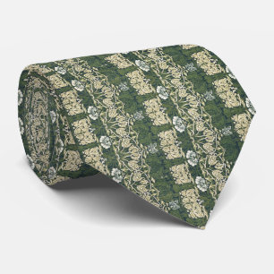 William Morris Floral  kunst tulp en Roos Stropdas
