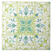 William Morris  Floral & Leaf Pattern Tegeltje (Voorkant)