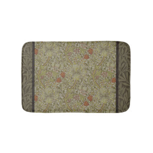 William Morris Floral lily willow art print design Badmat