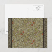 William Morris Floral lily willow art print design Briefkaart (Voorkant / Achterkant)