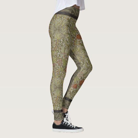 William Morris Floral lily willow art print design Leggings (Rechts)