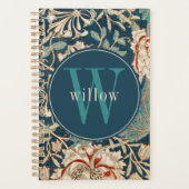  William Morris Floral Monogram Planner (Voorkant)