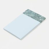William Morris, floral, patroon, groen, metallisch Post-it® Notes (Schuin)