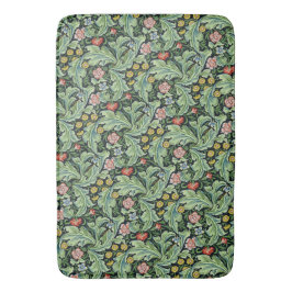 William Morris Floral Patroon Roze Groene Anjer Badmat