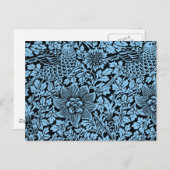 William Morris Floral Pattern Bird Anenome Briefkaart (Voorkant / Achterkant)