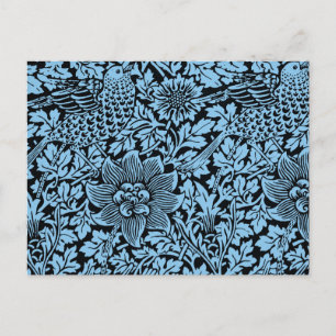 William Morris Floral Pattern Bird Anenome Briefkaart