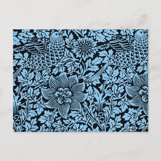 William Morris Floral Pattern Bird Anenome Briefkaart (Voorkant)