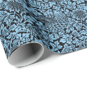 William Morris Floral Pattern Bird Anenome Cadeaupapier (Rol Hoek)