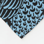 William Morris Floral Pattern Bird Anenome Fleece Deken (Hoek)