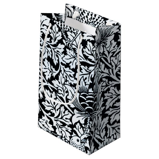 William Morris Floral Pattern Bird Anenome Klein Cadeauzakje (Achterkant Gekanteld)