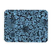 William Morris Floral Pattern Bird Anenome Magneet (Horizontaal)