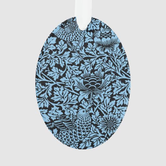 William Morris Floral Pattern Bird Anenome Ornament (achterkant)