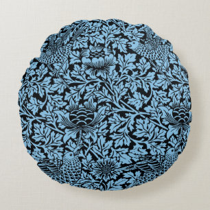 William Morris Floral Pattern Bird Anenome Rond Kussen