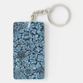 William Morris Floral Pattern Bird Anenome Sleutelhanger (achterkant)