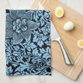 William Morris Floral Pattern Bird Anenome Theedoek (Quarter Fold)