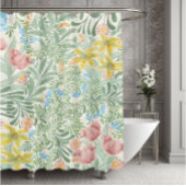 William Morris  Floral Pattern Douchegordijn