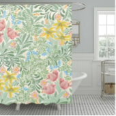 William Morris  Floral Pattern Douchegordijn