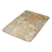 William Morris Floral Pattern Flowers Pink Blue Badmat (Gekanteld)