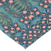 William Morris Floral Pattern Harebell, Blue Pink Korte Tafelloper (Hoek)