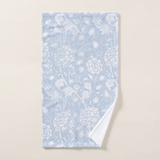 William Morris Floral Pattern in Blue Bad Handdoek (Handdoek)