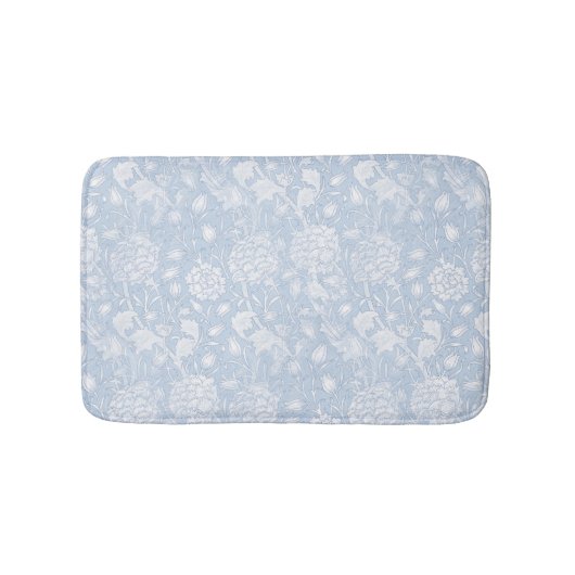 William Morris Floral Pattern in Blue Bath Mat (Voorkant)